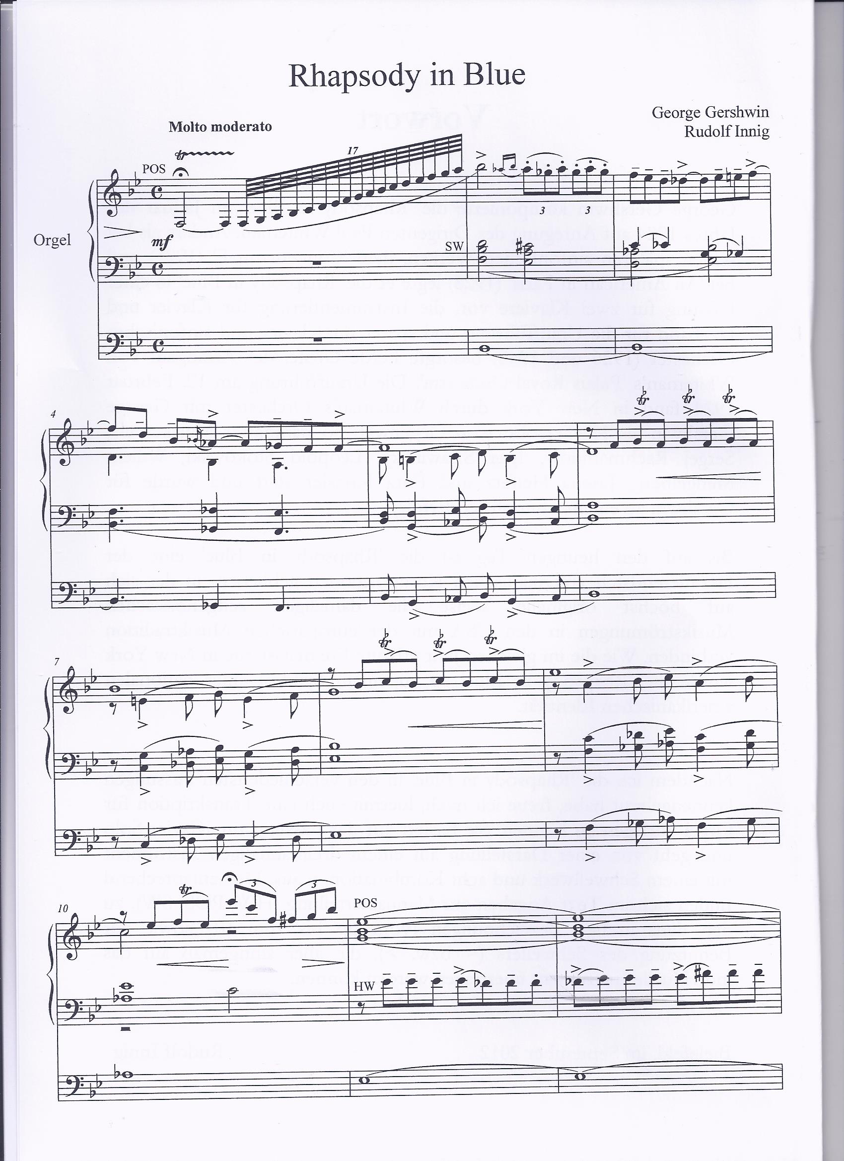 Gershwin Rhapsody S. 1
